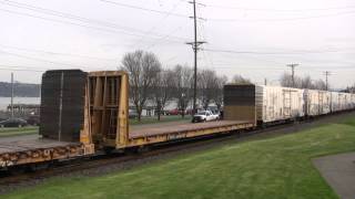 UP 3873 Leads A Mixed Freight, FIHK @ Old Town Tacoma, WA w Canon HF11