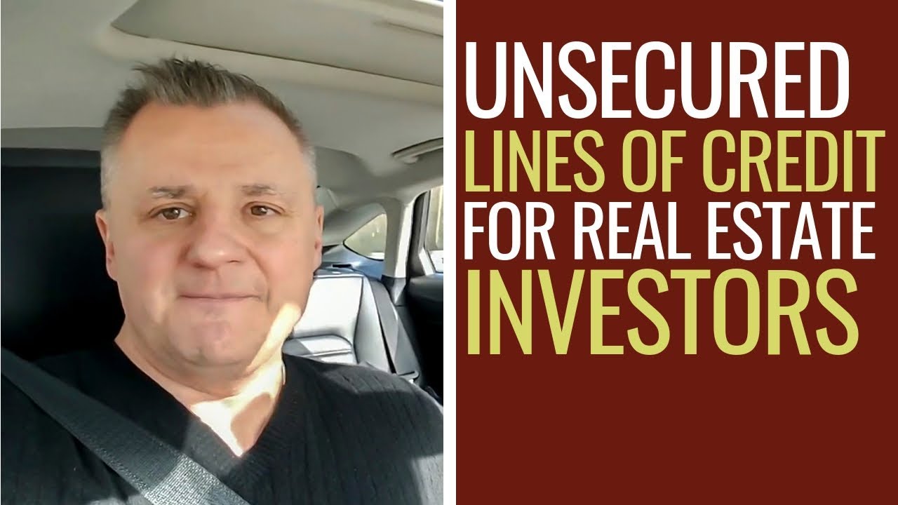 How to Get A Unsecured Real Estate Line of Credit Mentorship Monday