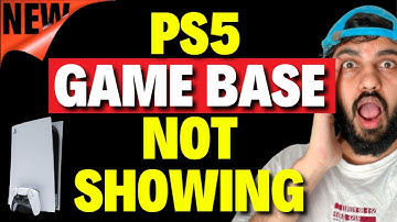 Hoe je het probleem kunt verhelpen dat de PS5-gamebasis niet wordt weergegeven