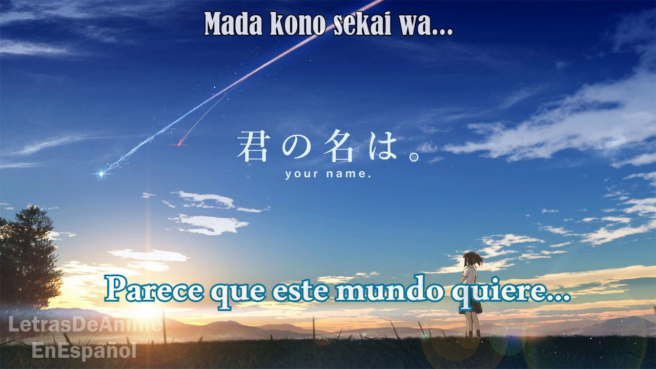 🌟Kimi no na wa 🌟 Sparkle Cover ましゅう mashu Letra en español + ROMAJI YouTube