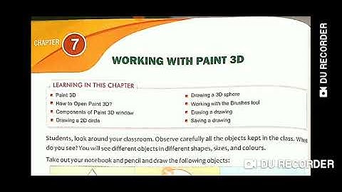 Ch 7 Working with paint 3D