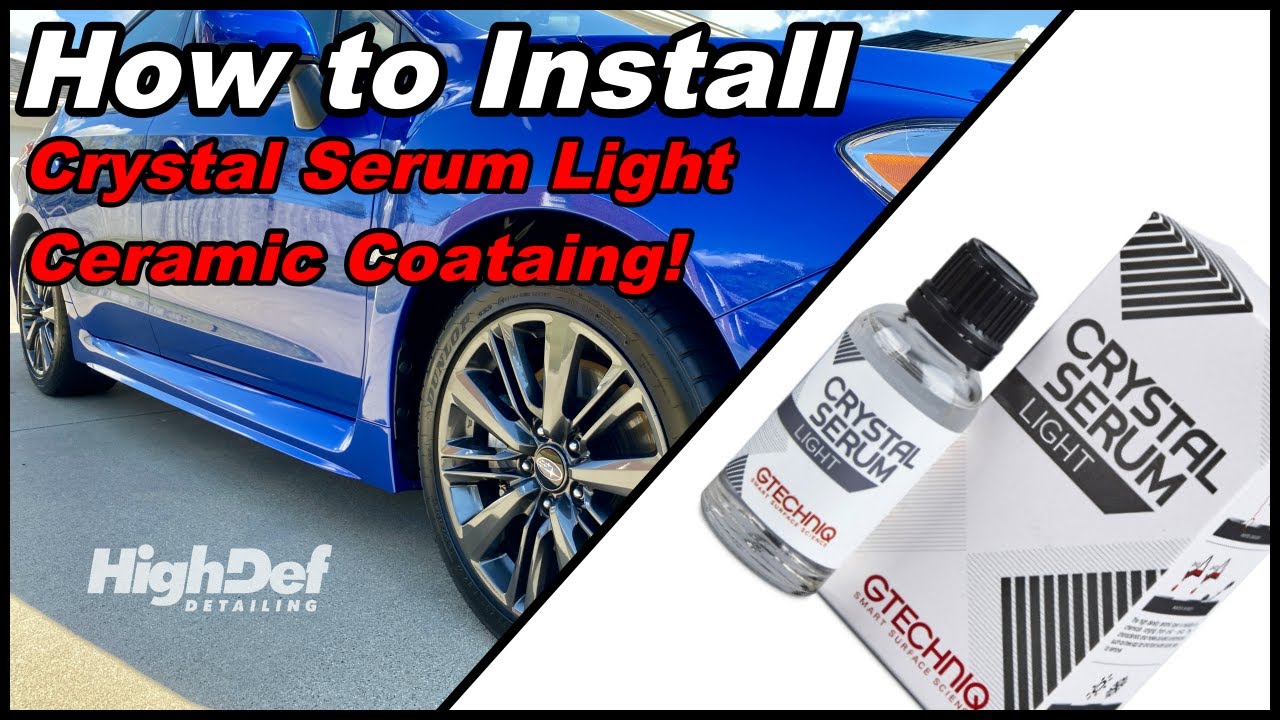 Gtechniq - EXOv4 & Crystal Serum Light Bundle - Ceramic Coating to Protect  Your Paint, Add Gloss, Resist Swirls, Repel Dirt and Contaminants