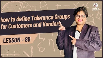 #lecture 88: Define Tolerance group for Customer and Vendor | SAP S4 HANA | #sapficotutorial |