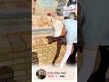 cách xây tường bao dày với gạch thẻ #vlog #construction #vloglife