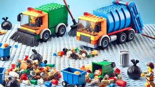 2 Ways To Build AMAZING LEGO Brick Garbage Truck To Clean The Beach | Lego Auto Tech Hack