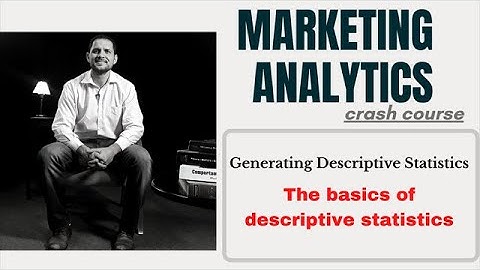 Marketing Analytics Lecture 06 - Gretl working with data and descriptive statistics - Part 02