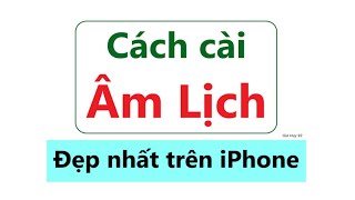 How To Set The Most Beautiful Lunar Calendar On Iphone  Lunar Calendar On Iphone