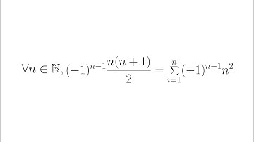 Prove that 1-2^2+3^3-4^2+...+(-1)^(n-1)n^2=(-1)^(n-1)(n(n+1))/2 for every positive integer n
