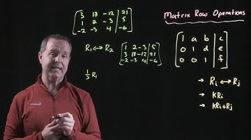 Performing Matrix Row Operations
