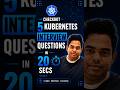 5 Kubernetes Questions Every DevOps Engineer Must Know ⚡ | #shorts #devops
