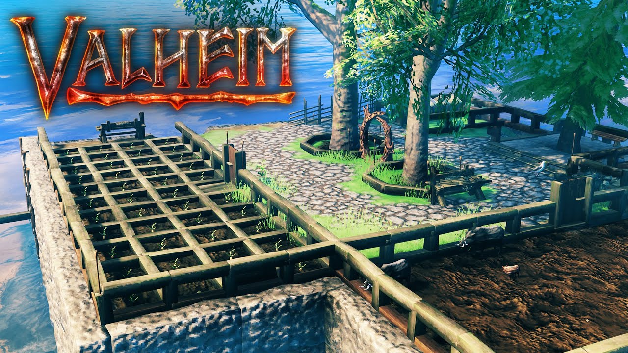 Lush FARM & GARDEN ISLAND! Valheim Episode 20