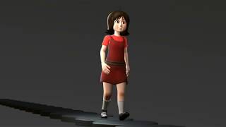 Clara Walk Cycle - Final Render