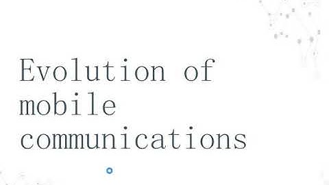 Wireless Communication Unit1 Evolution of MobileCommunication