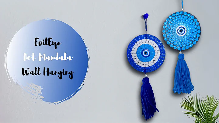 EvilEye Dot Mandala Art 🧿 | Dot Mandala Painting for Beginners | Wall Hanging Decor Ideas