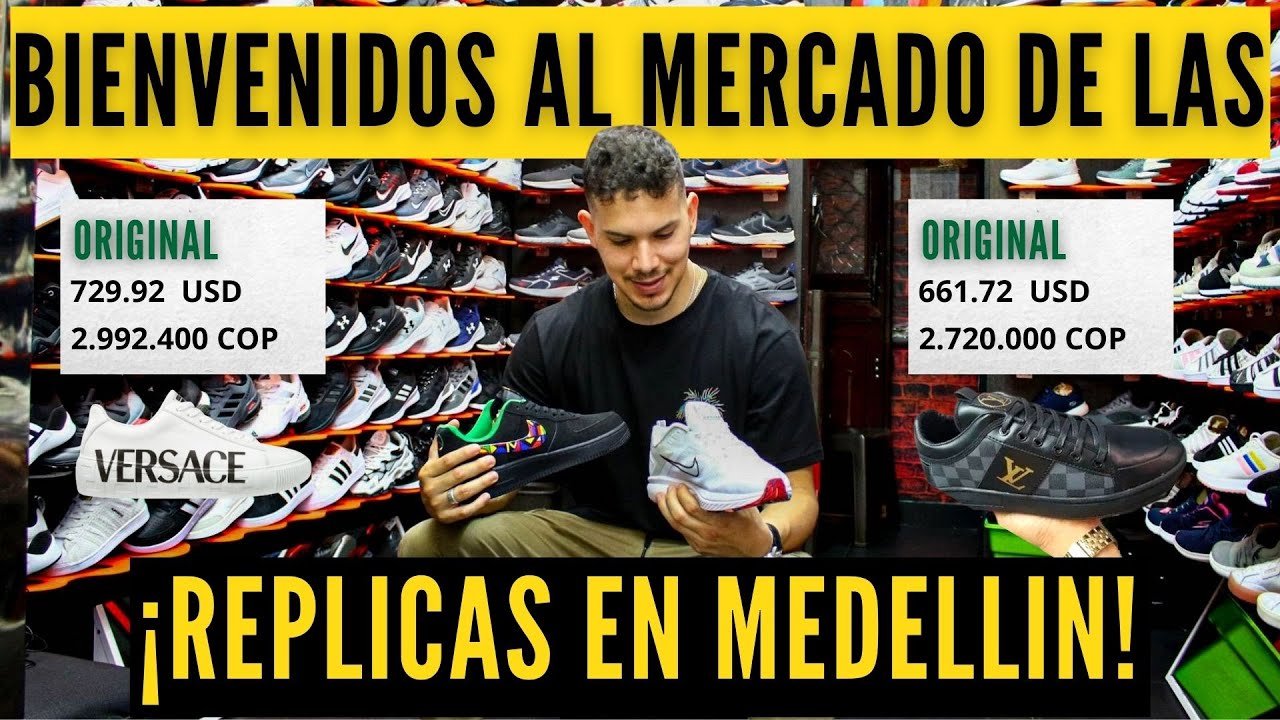 Así es El Mercado GRANDE Réplicas En MEDELLÍN | $40 Dólares Tenis LOUIS VUITTON!!! YouTube