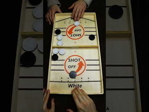 Super winner👍 Whoever clears the board first wins👌 Sling Puck Game #shorts #superwinner