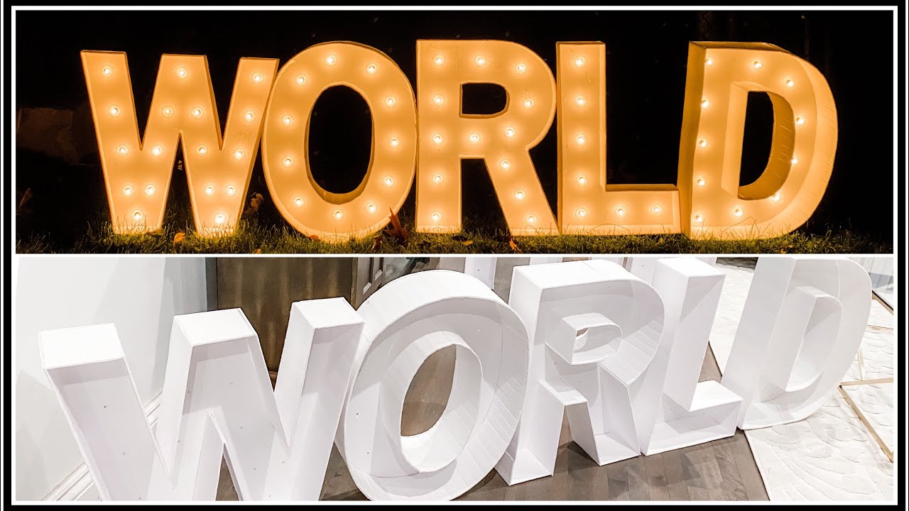 Dollar Tree Marquee Letters DIY Budget Friendly Decoration Ideas