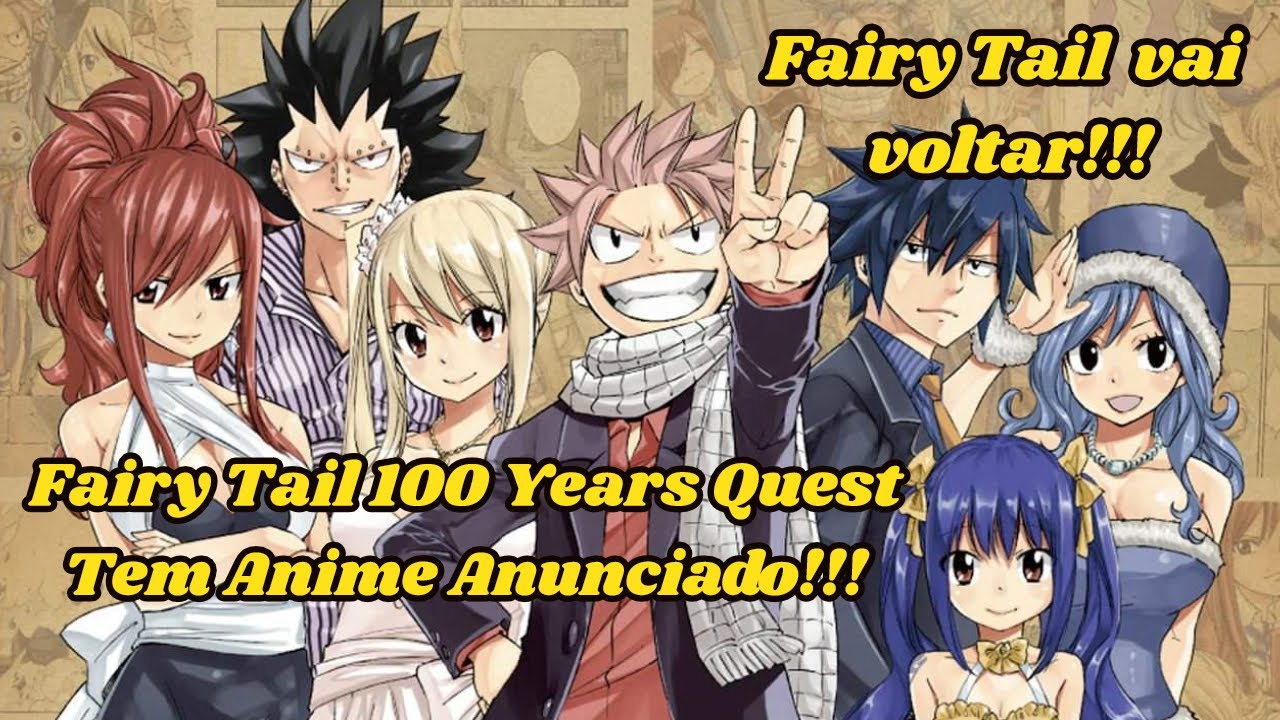 Fairy Tail retornará como anime com a saga 100 Years Quest