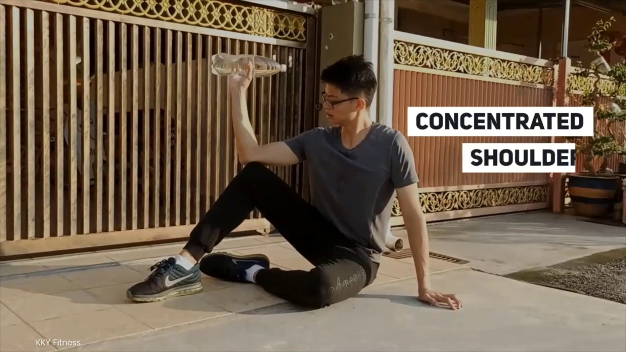 8 Shoulder Exercises With Water Bottles YouTube