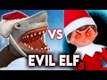 SHARK PUPPET VS EVIL ELF ON THE SHELF PT.5