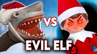 SHARK PUPPET VS EVIL ELF ON THE SHELF PT.5