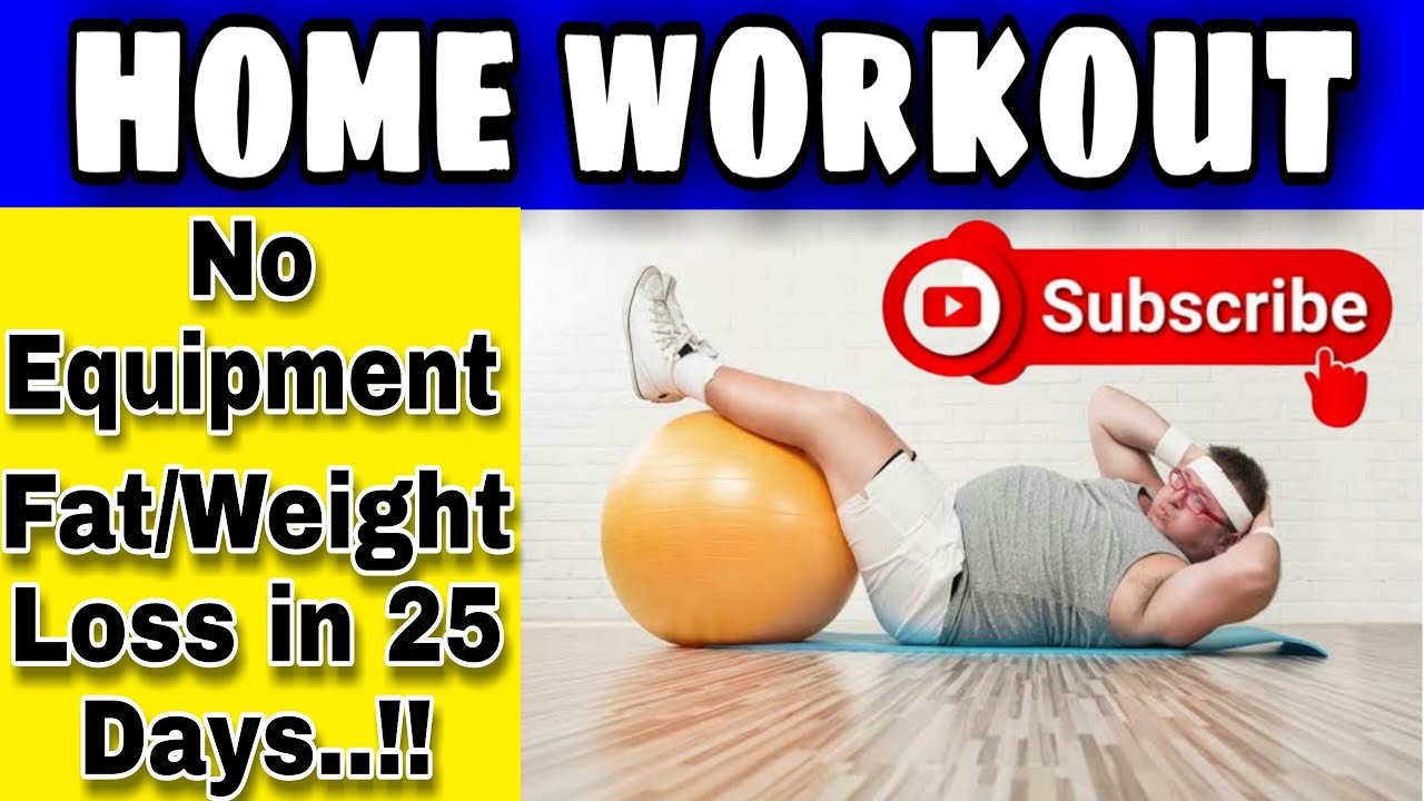 Beginners Fat Loss Workout To Do At HOME Without Equipment 25 Days