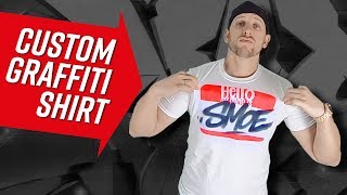 How To Make Custom Graffiti Shirts With Spraypaint Only. Graffcember