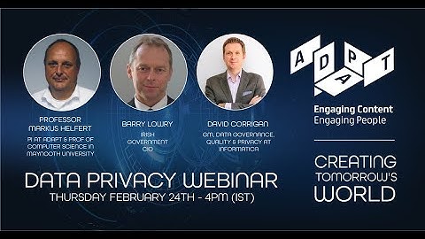 ADAPT WEBINAR 7: Creating Tomorrow