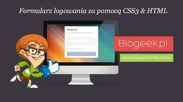 Formularz logowania w CSS3 & HTML