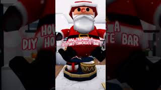 DIY hot chocolate bar #christmas #shorts #bloxburg #roblox