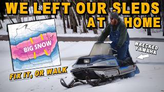 Vintage Sled REVIVAL, Can we BEAT a Huge Snow Storm?