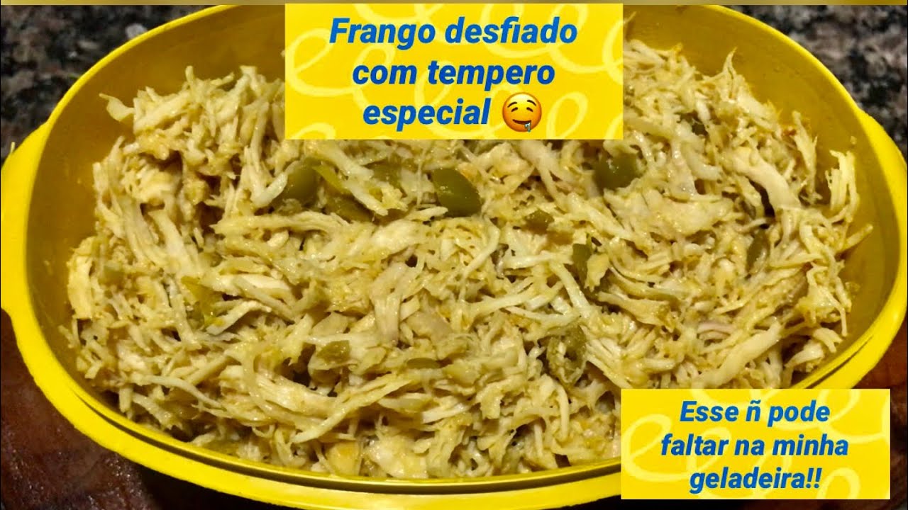 Frango desfiado com tempero especial/ Como congelar e Validade na