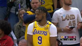 Bronny James FIRST NBA Bucket After Standing Ovation in Cleveland