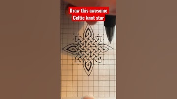 Draw this Celtic knot star #shorts #shortsvideo #art #drawing #drawingtutorial #drawingchallenge