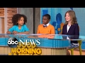 Children discuss whether homework should be banned live on 'GMA'