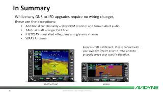 Is Avidyne IFD really a slide in replacement for GNS?