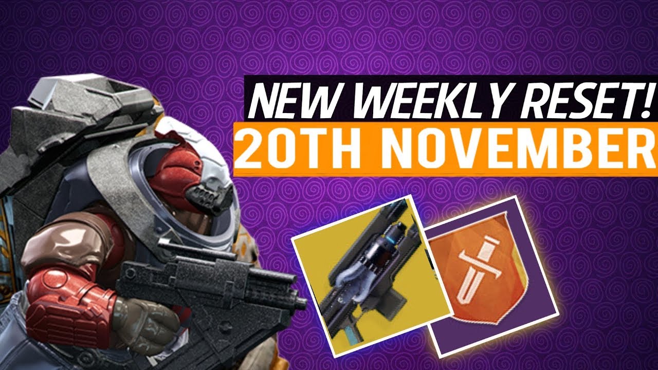 Destiny 2 - New Weekly Reset! Raid Reset, Eververse Items, Challenges & More! (20th November)