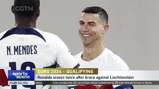 Euro 2024 - Qualifying Portugal 6-0 Luxembourgronaldo Scores Twice After Brace Vs. Liechtenstein