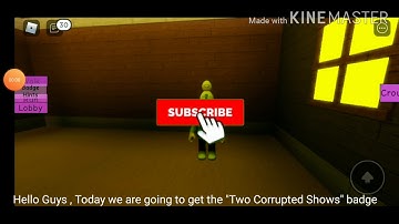 How to get the "Two Corrupted Shows" badge in Piggy RP. infection.