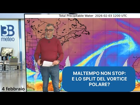 METEO. SPLIT DEL VORTICE POLARE MENO PROBABILE. IL MALTEMPO PROSEGUE