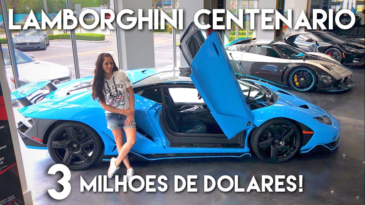 3 MILHÕES de dólares: encontrei um Lamborghini CENTENARIO coupé, com portas  