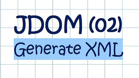 JDOM (02) - generating xml
