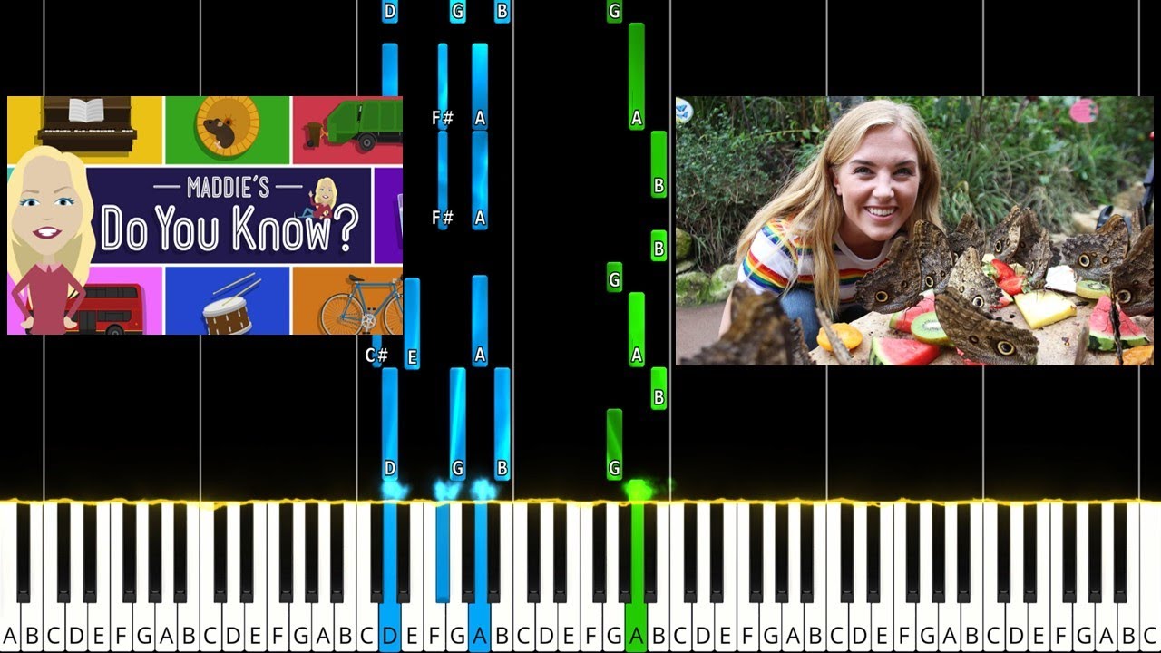 Maddie’s Do You Know Theme Piano Tutorial - YouTube