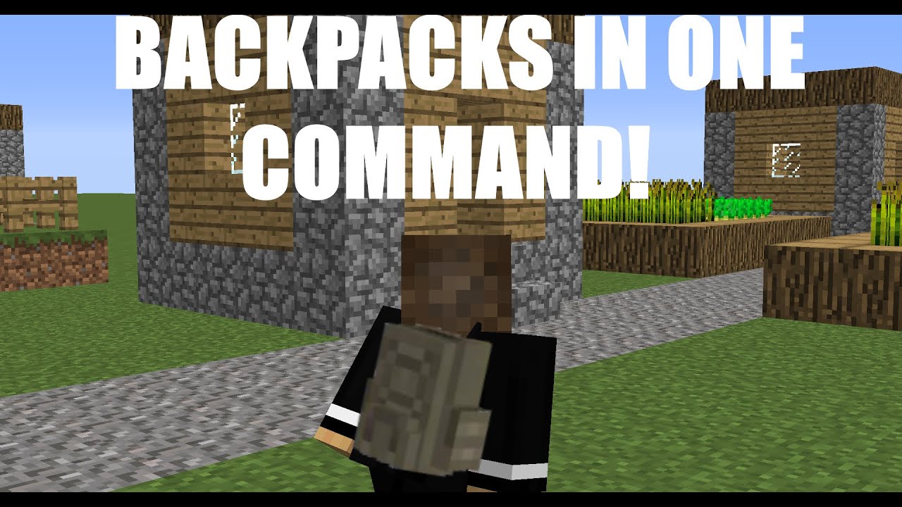 Minecraft(1.8) Backpacks In One Command LightningTE YouTube