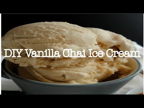 Making Vanilla Chai Ice Cream