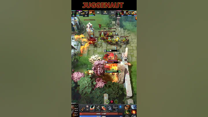 JUGGERNAUT UNSTOPPABLE SLASH 🔥#shorts #dota2 #juggernaut #rampage #akarasdota2