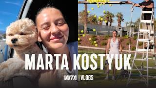 A Day In The Life With Marta Kostyuk Photoshoots, Practice & Puppies Wta Vlogs Indian Wells 2026
