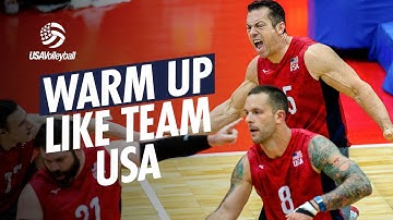 Volleyball SHOULDER WARM-UP Routine (Hitter-6) | Aaron Brock & Olympian Jeff Jendryk