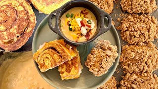 Monte Cristo, Loaded Baked Potato Soup, and Kabocha Coffee Cake