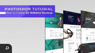 How  to Create 3D Website Mockup in Photoshop CC 2020? Photoshop Tutorial